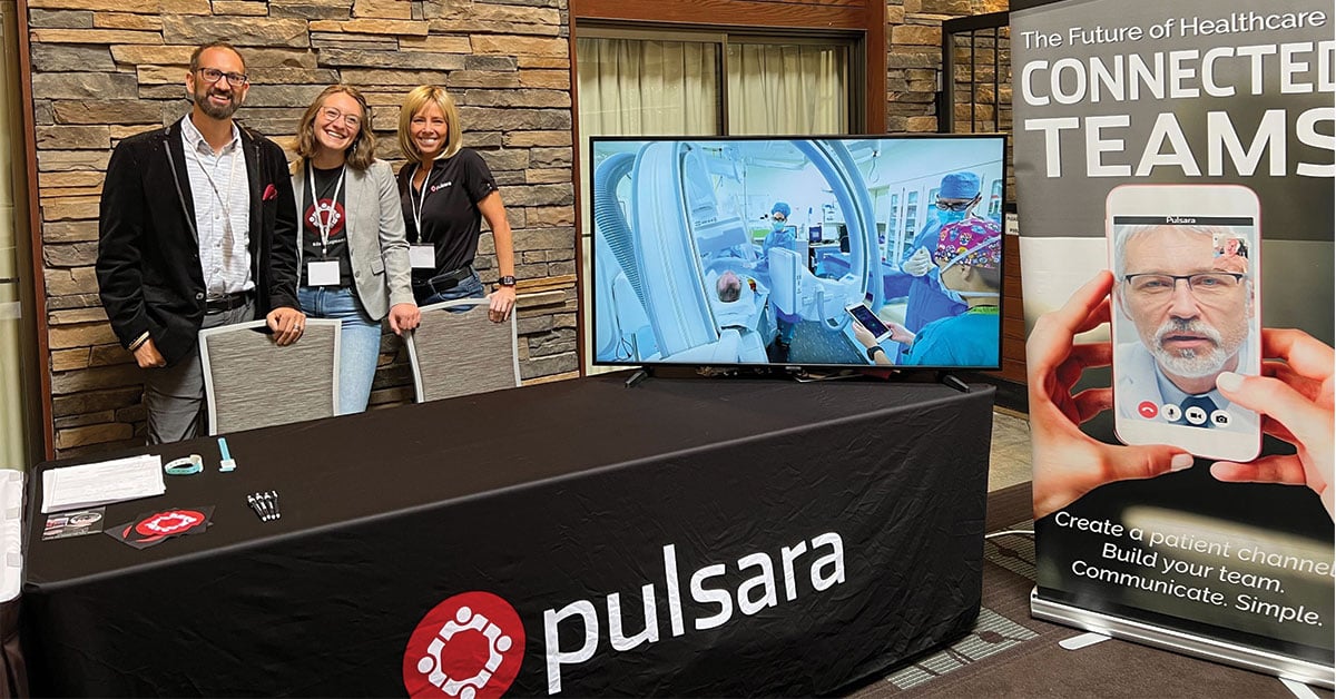 Team Pulsara at a local trade show conference