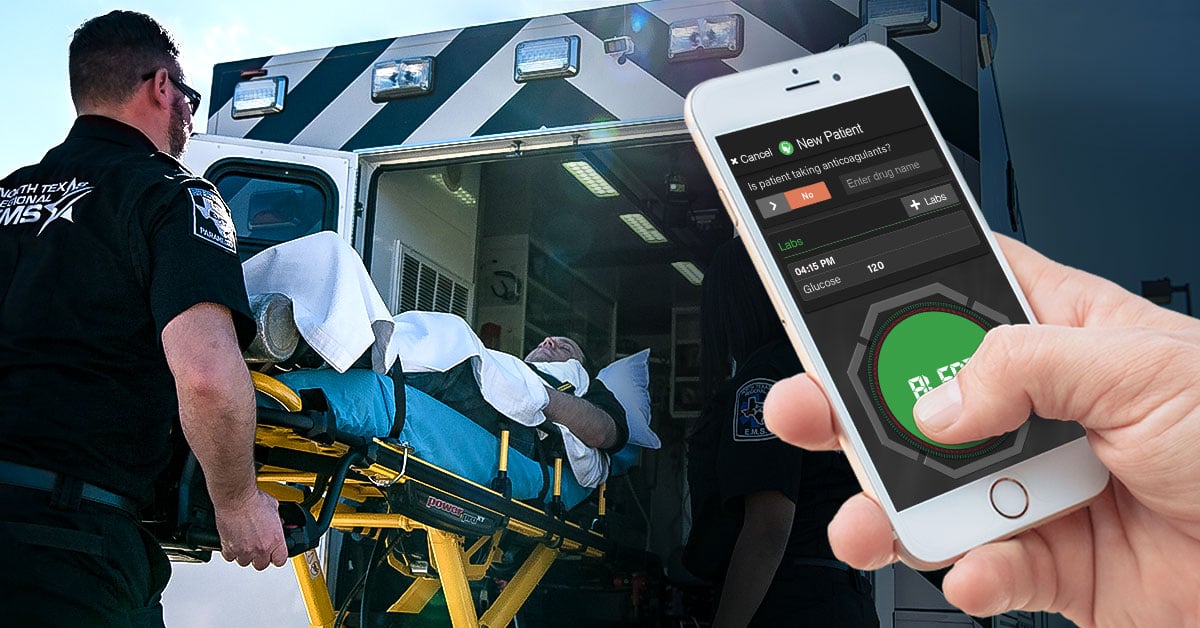 Paramedic alerts hospital team about stroke patient using Pulsara app