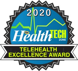 Marketing Press Release 20200805 Logo for HealthTechZone-TeleHealth-2020 Award