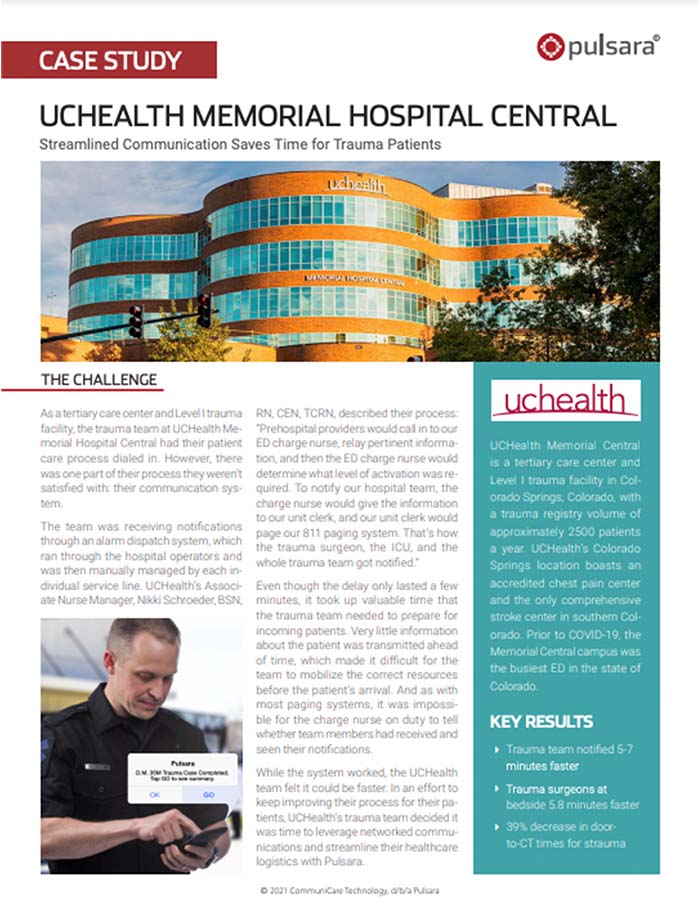 UCHealth Trauma, Critical Care, and EMS Symposium