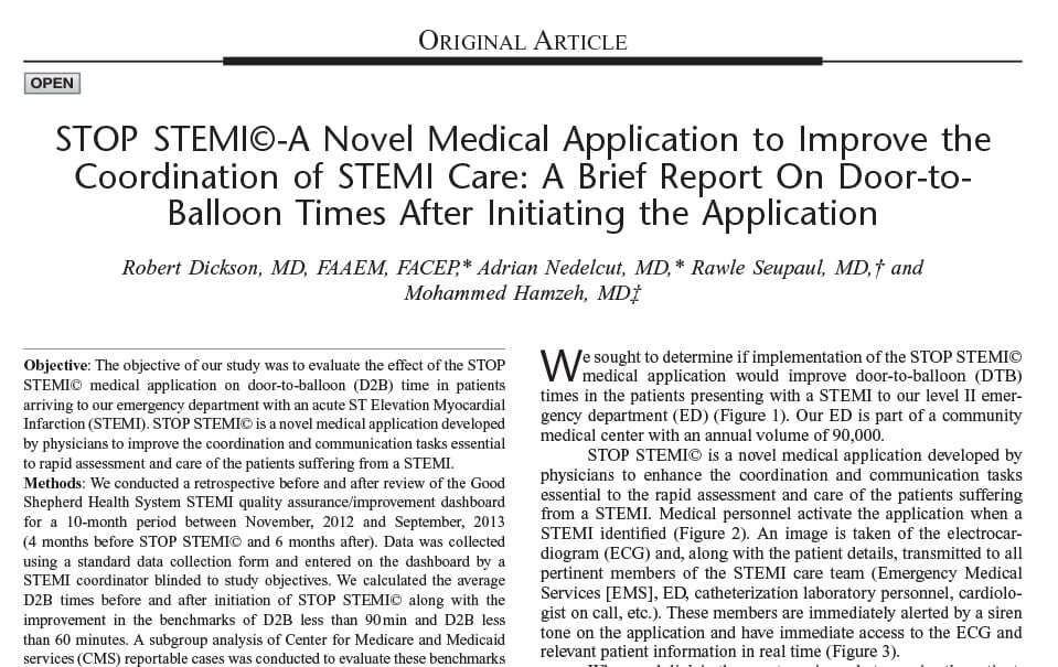 pulsara-study-STEMI-2014-GSMC-critical-pathways