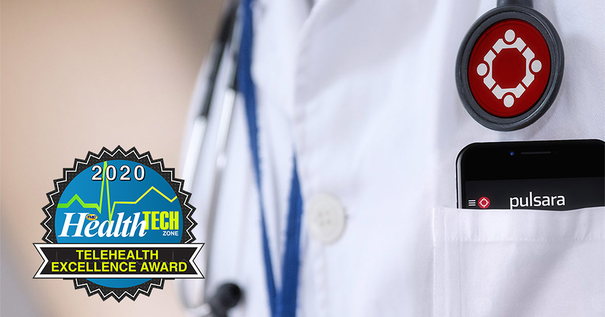 PRESS RELEASE: Pulsara Receives 2020 HealthTechZone Telehealth Award