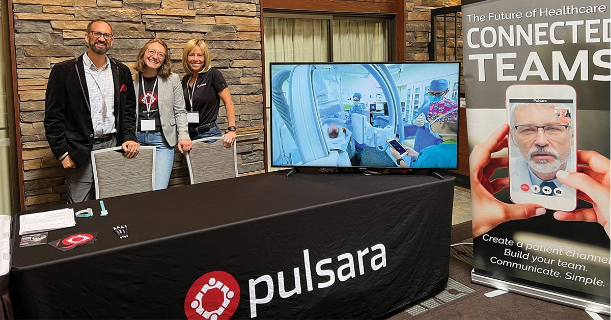 Team Pulsara at a local trade show conference 