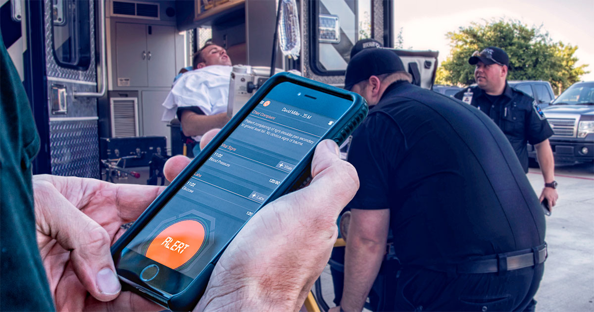 EMS uses Pulsara to alert hospital about a trauma patient