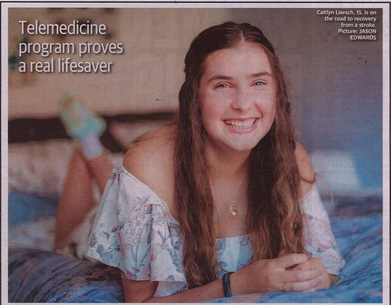 Victorian Stroke Telemedicine Program Allows 15-year-old to Make Full Recovery