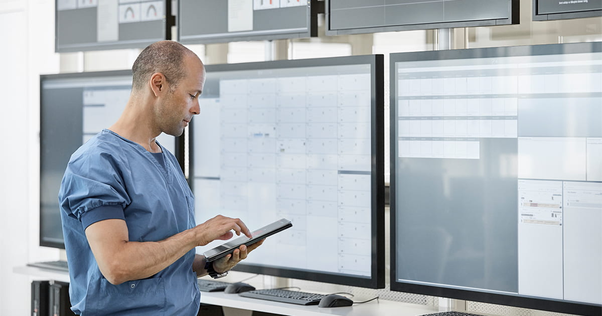 doctor-running-medical-control-center