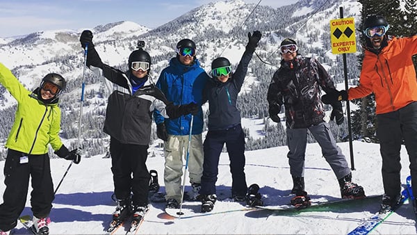 Team Pulsara Skiing in Montana